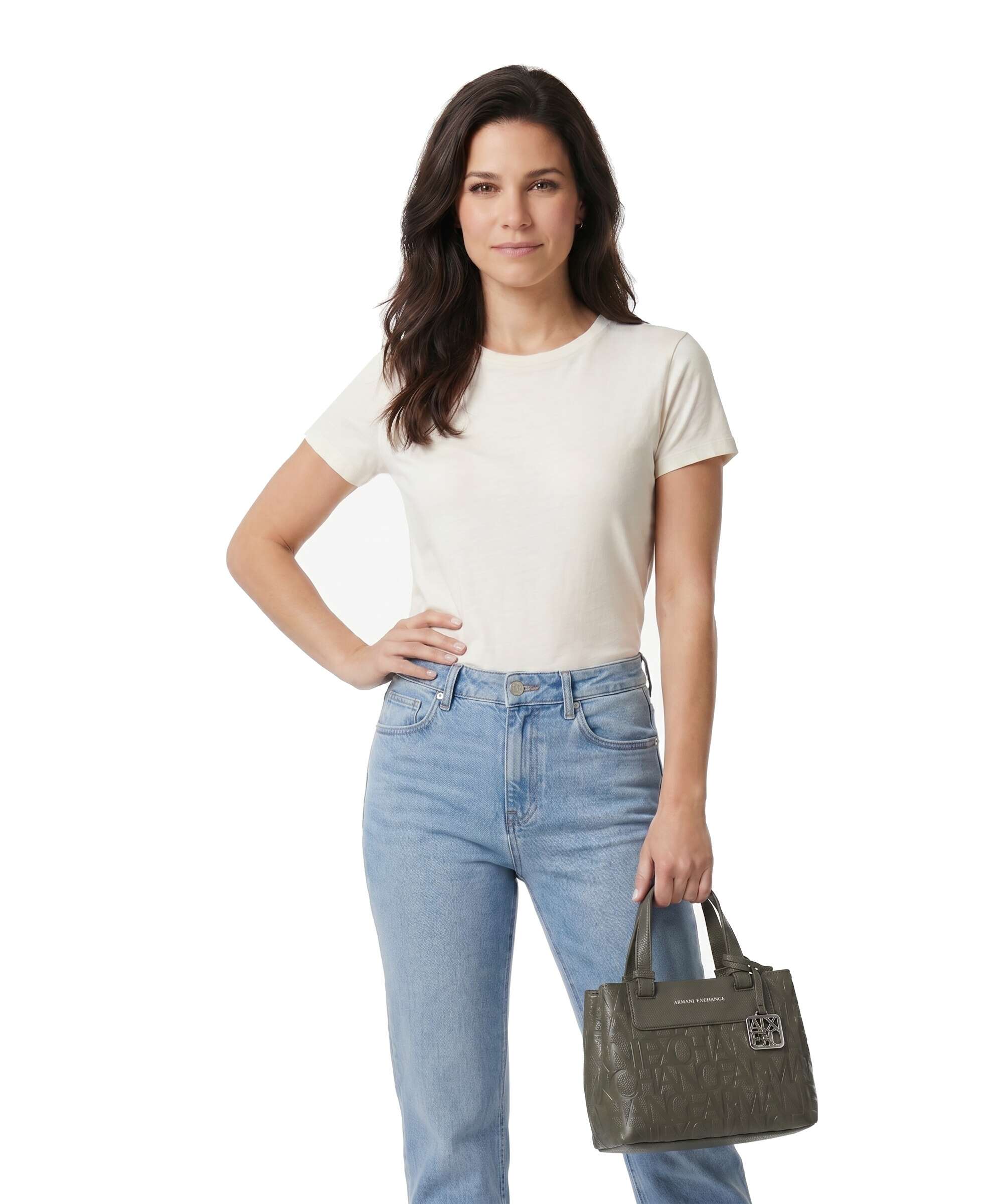 Armani Exchange Liz Monogram S Handbag savanna