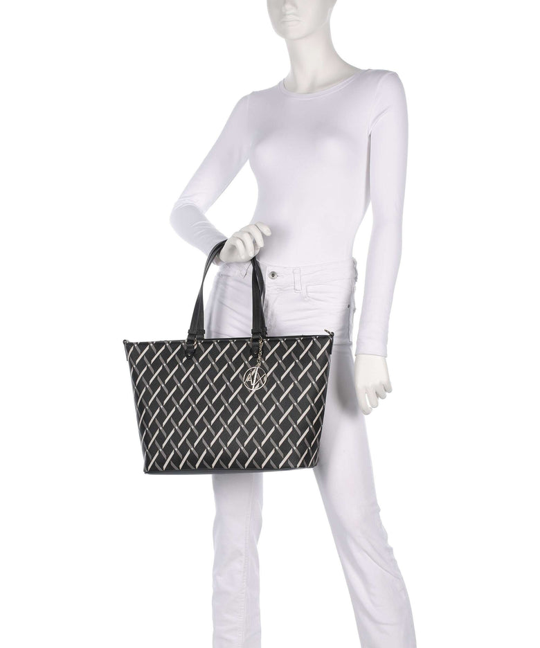 Armani Exchange Gynger Logo M Tote bag black