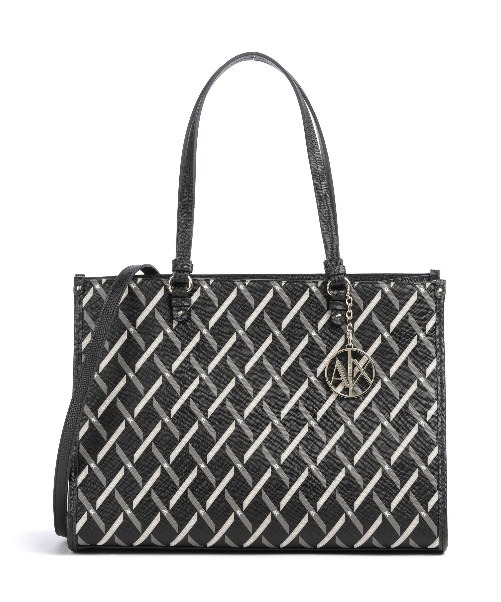 Armani Exchange Gynger Logo Tote bag black