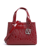 Armani Exchange Liz Patent S Handbag red dahlia