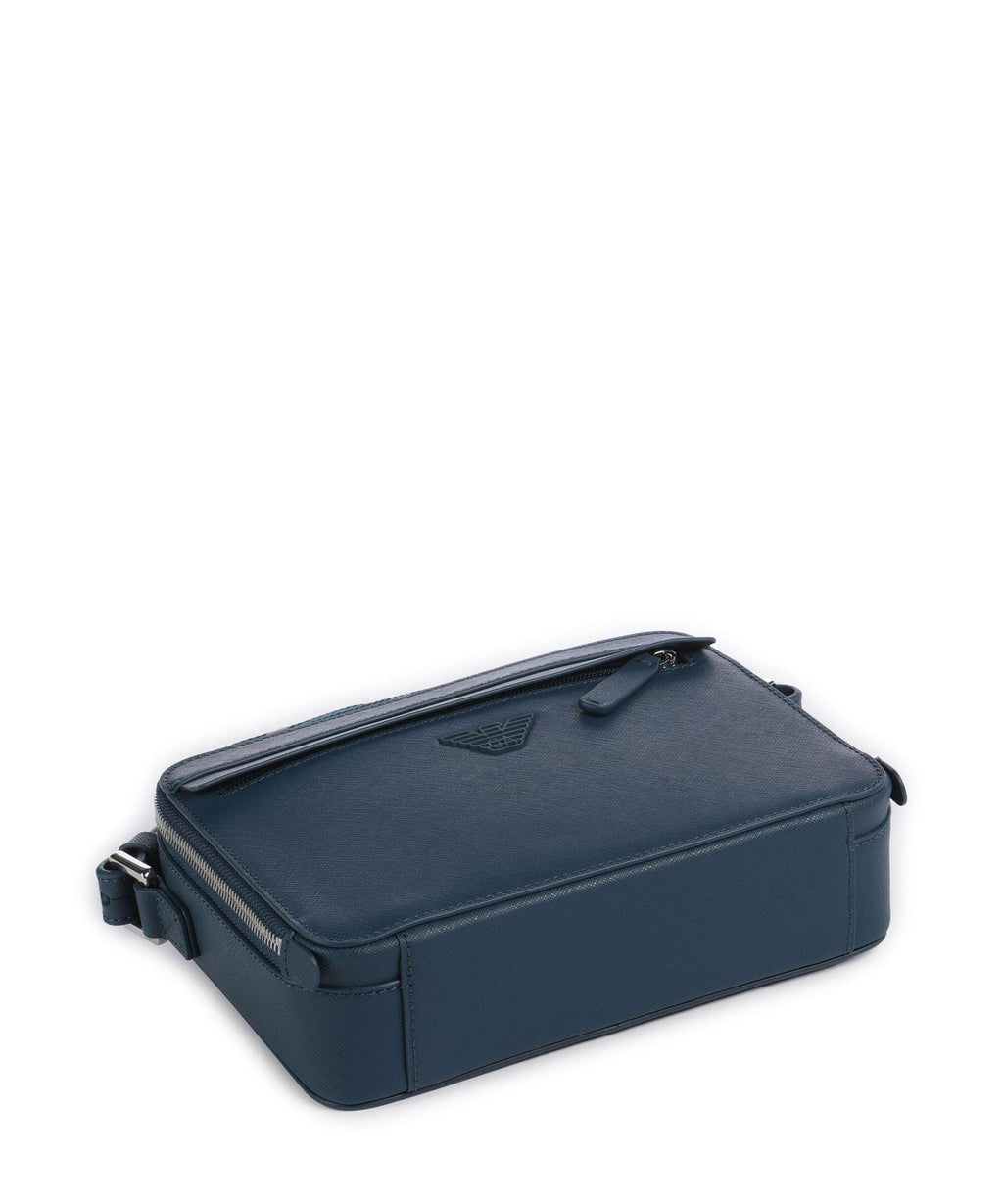 Emporio Armani Business Regenerated Crossbody bag legion blue