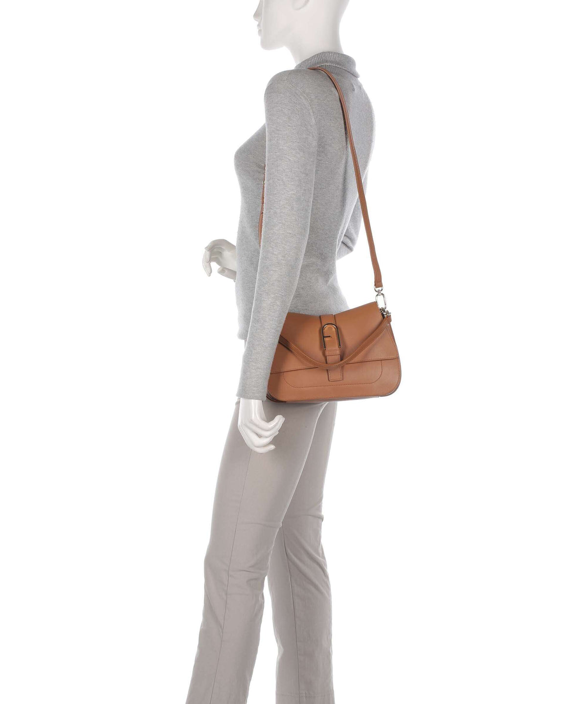 Furla Flow M Handbag brandy