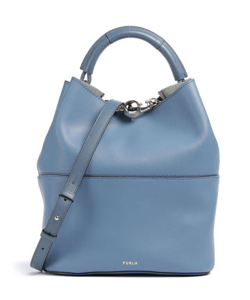 Furla Sfera S Bucket kabelka denim