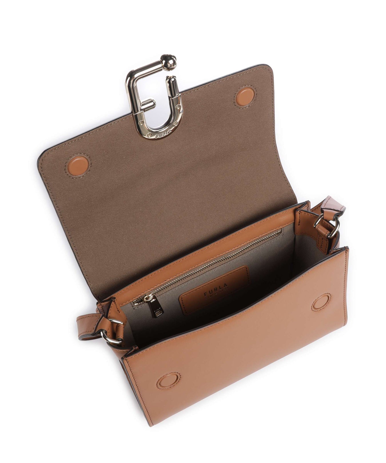 Furla Nuvola S Crossbody bag brandy