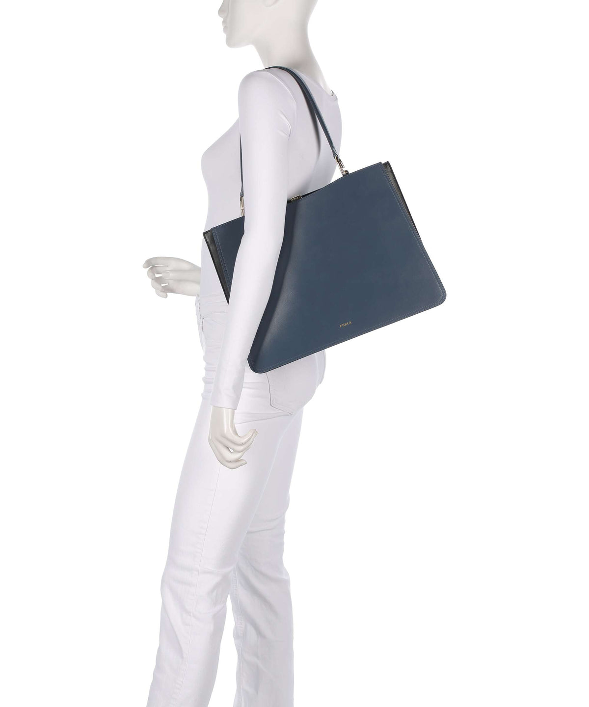 Furla Agata L Tote bag grigio blu/nero