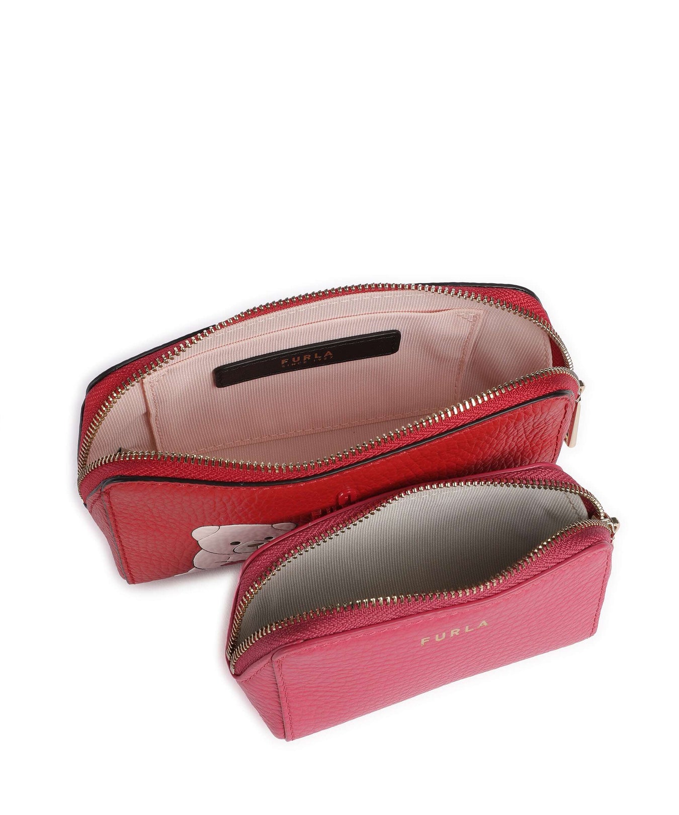 Furla Camelia M Cosmetic bag red/velvet pink