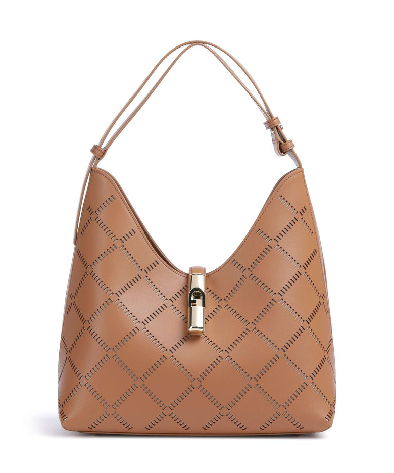 Furla Goccia M Hobo bag brandy