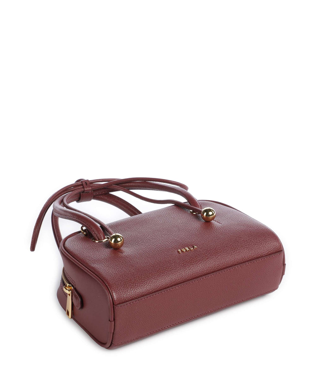 Furla Poppy Mini Handbag red apple