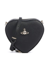 Vivienne Westwood Heart Saffiano Biogreen Mini Kabelka přes rameno black