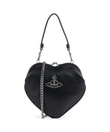 Vivienne Westwood Belle Heart Frame Re-Vegan Grain Taška přes rameno black