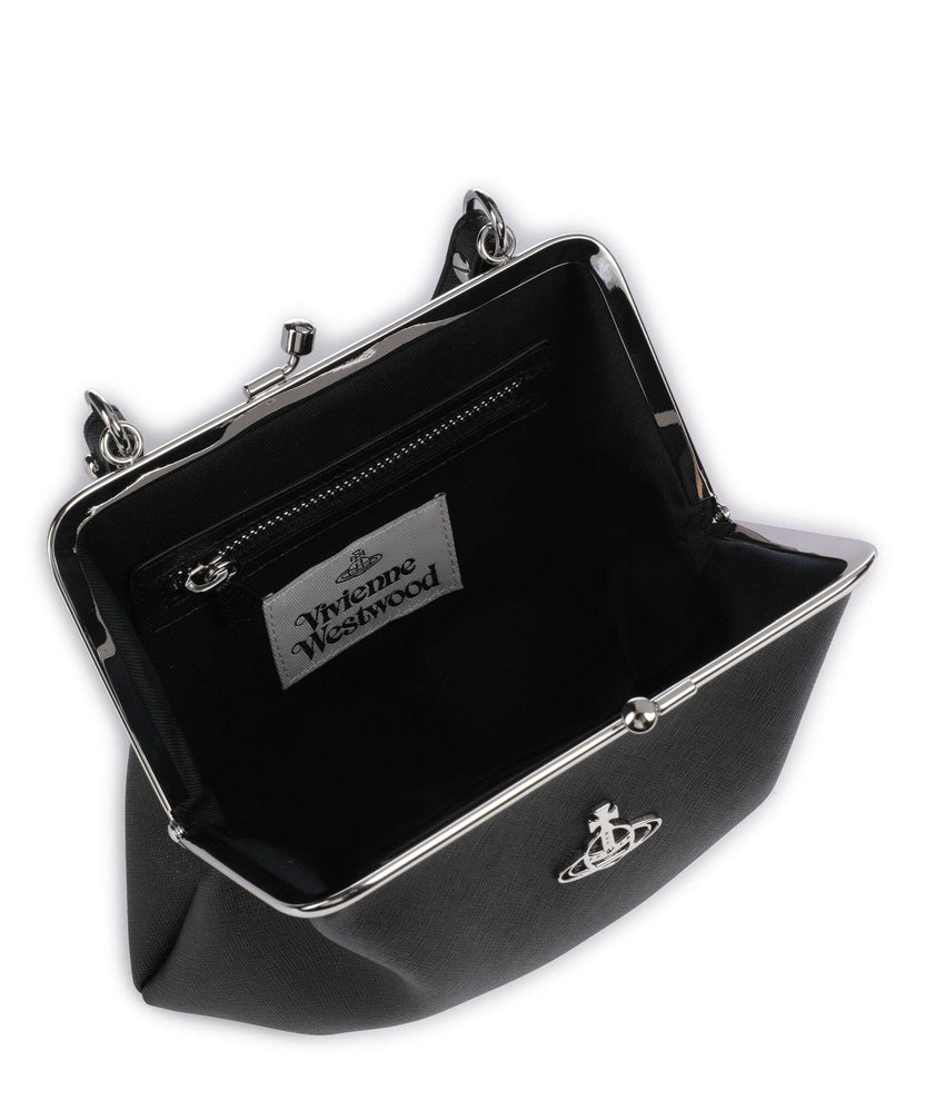 Vivienne Westwood Granny Frame Saffiano Crossbody bag black