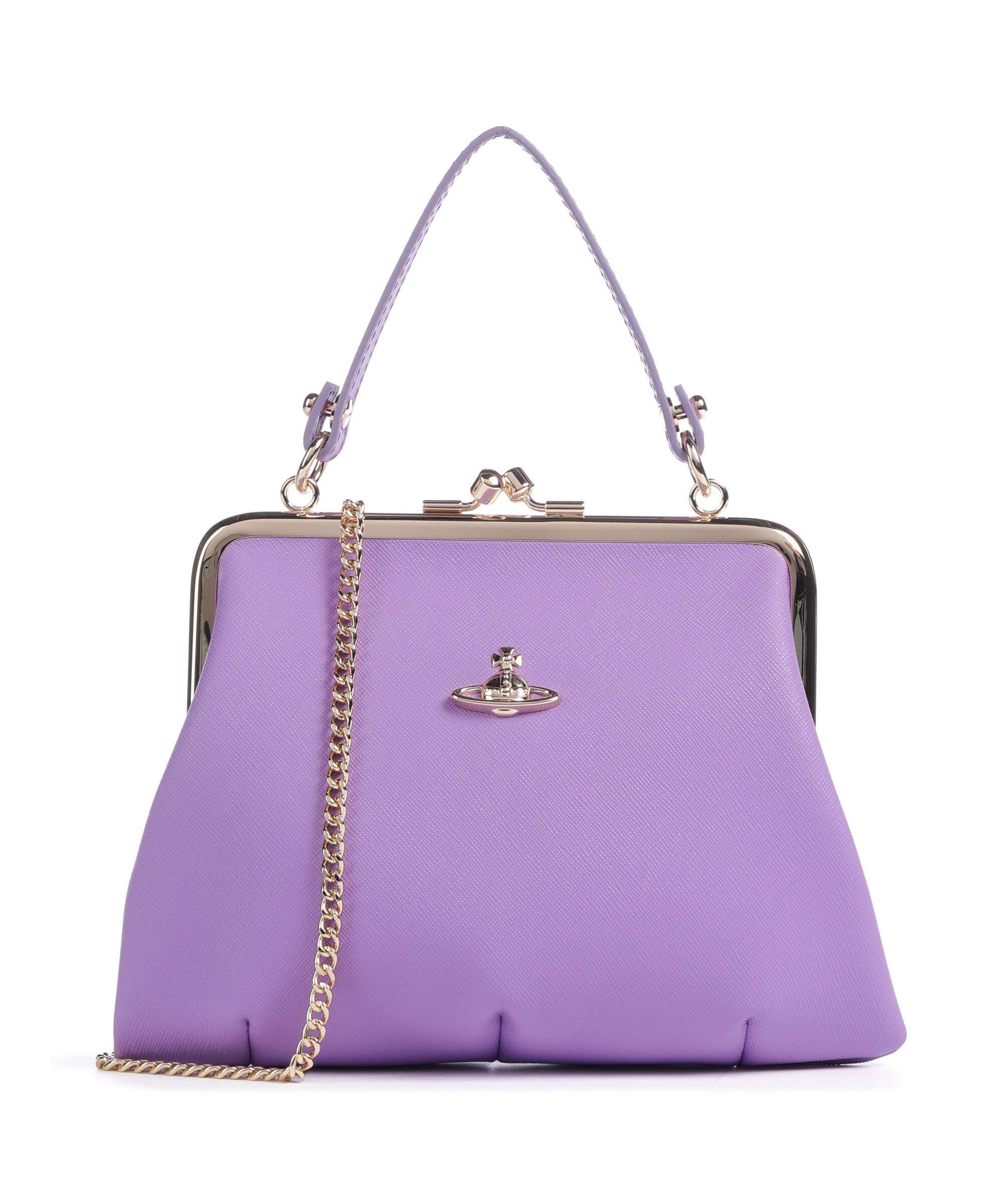 Vivienne Westwood Granny Frame Saffiano Crossbody bag lilac