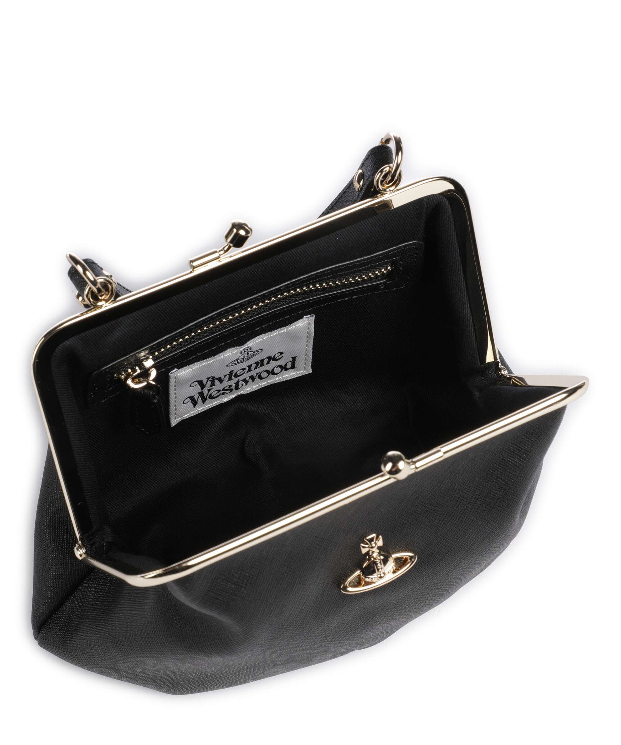 Vivienne Westwood Granny Frame Saffiano Crossbody bag black