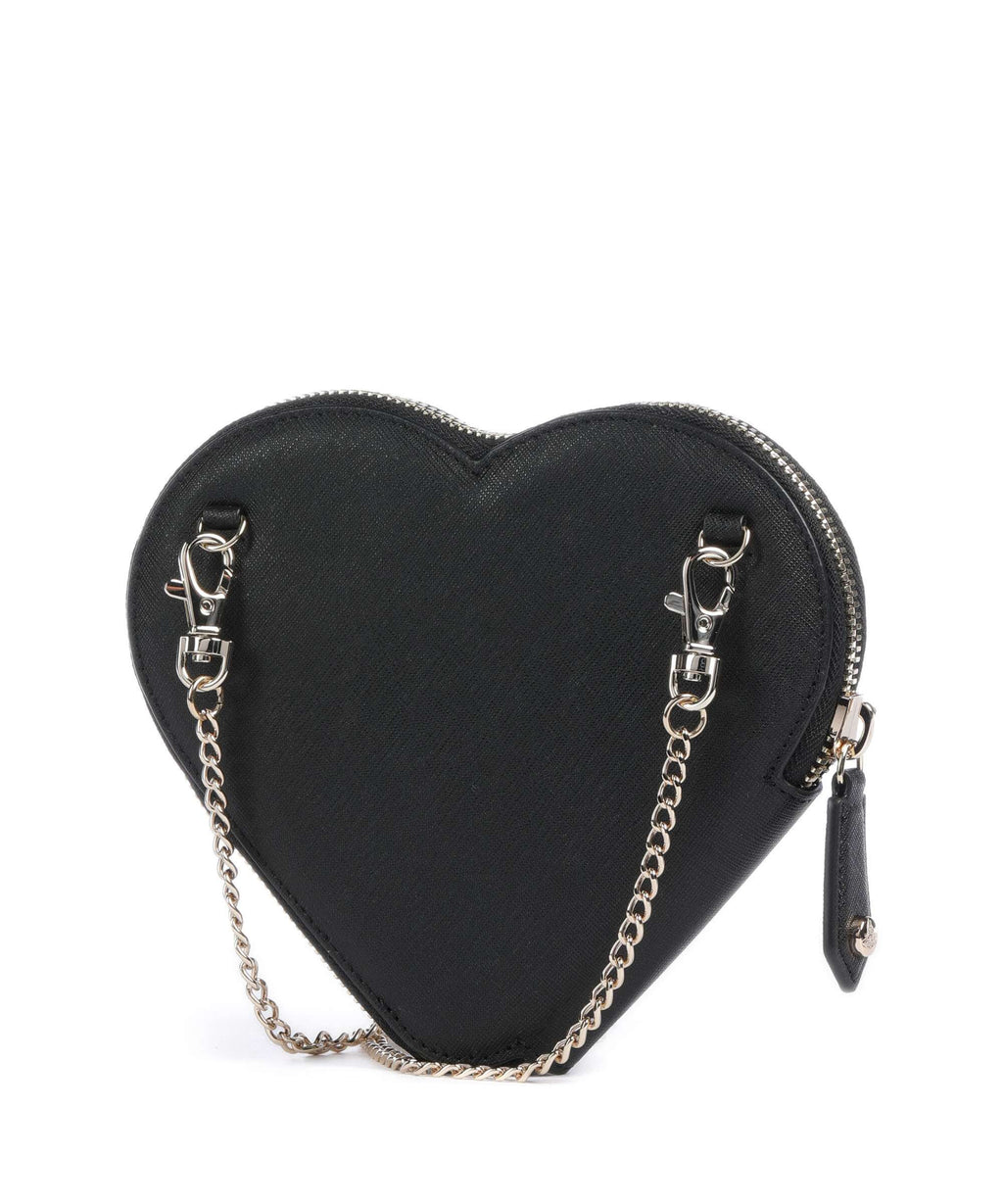 Vivienne Westwood Saffiano Heart Crossbody bag black