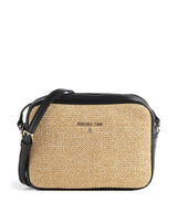 Patrizia Pepe Straw Kabelka přes rameno black/natural