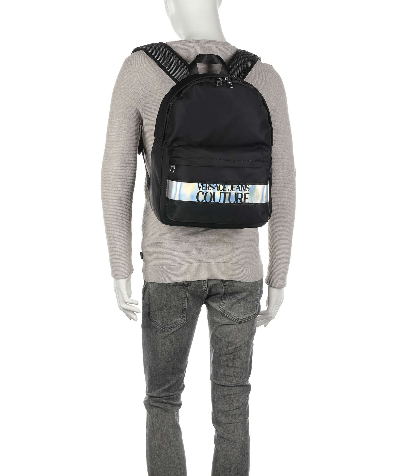 Versace Jeans Couture Iconic Logo Backpack black/silver
