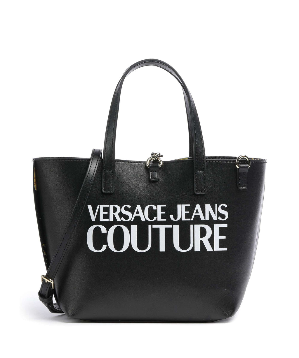 Versace Jeans Couture Reversible Shopper Handbag black/gold