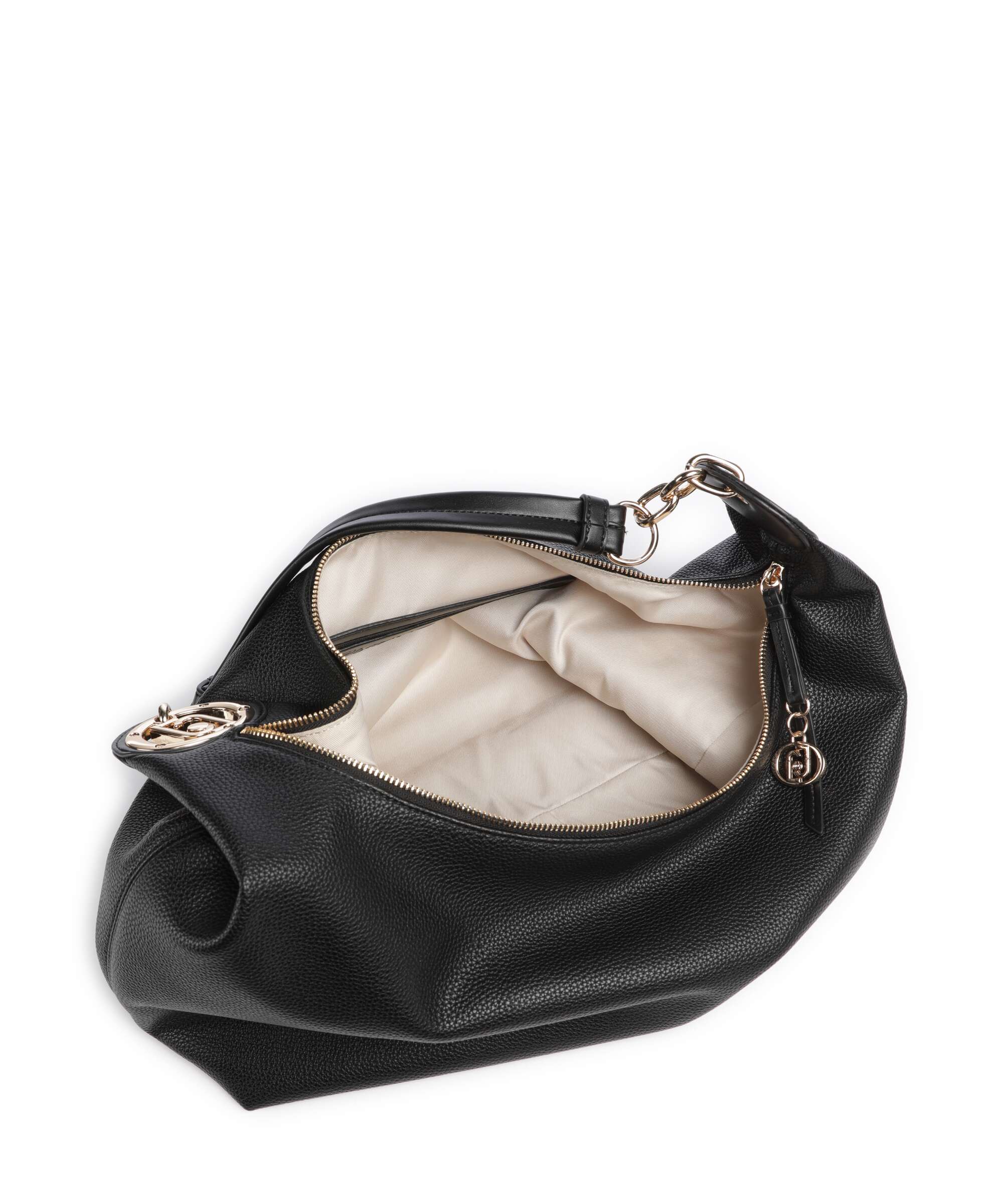 Liu Jo Faiza M Hobo bag nero/brass gold