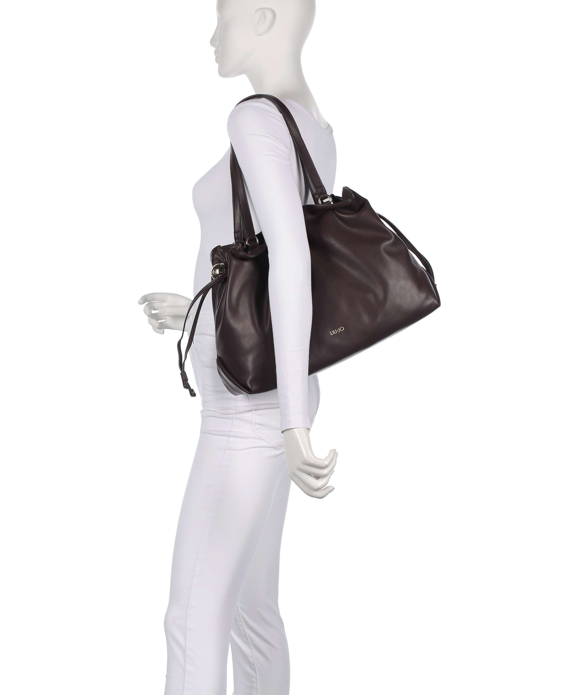 Liu Jo Riccy L Bucket bag red aubergine