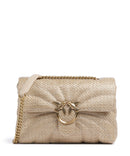Pinko Love Puff Classic Taška přes rameno beige/grigio fumo/antique gold