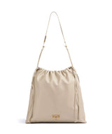 Pinko Extra Slouchy Bucket kabelka beige/grigio fumo/antique gold
