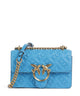 Pinko Love One Mini Taška přes rameno azzurro dresda/antique gold