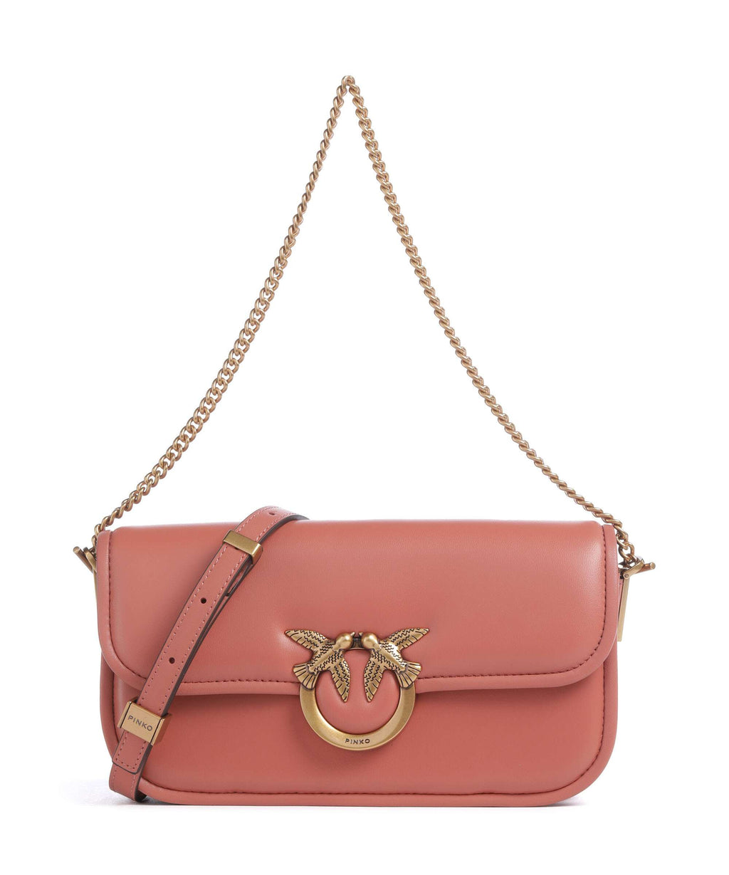 Pinko Love Box Baguette Shoulder bag marrone aragona/antique gold