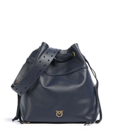 Pinko Secchiello Classic Bucket kabelka blu indaco ombroso/antique gold