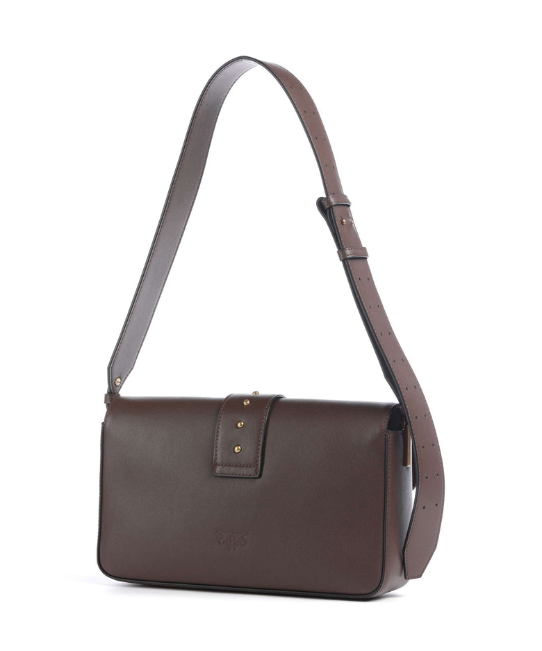 Pinko Love One Classic Slouchy Shoulder bag marrone castano/antique gold