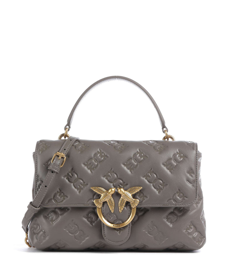 Pinko Love Lady Puff Classic Handbag grigio asfalto/antique gold