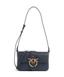 Pinko Love One Mini Slouchy Taška přes rameno blu indaco ombroso/antique gold