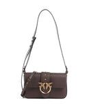 Pinko Love One Mini Slouchy Taška přes rameno marrone castano/antique gold