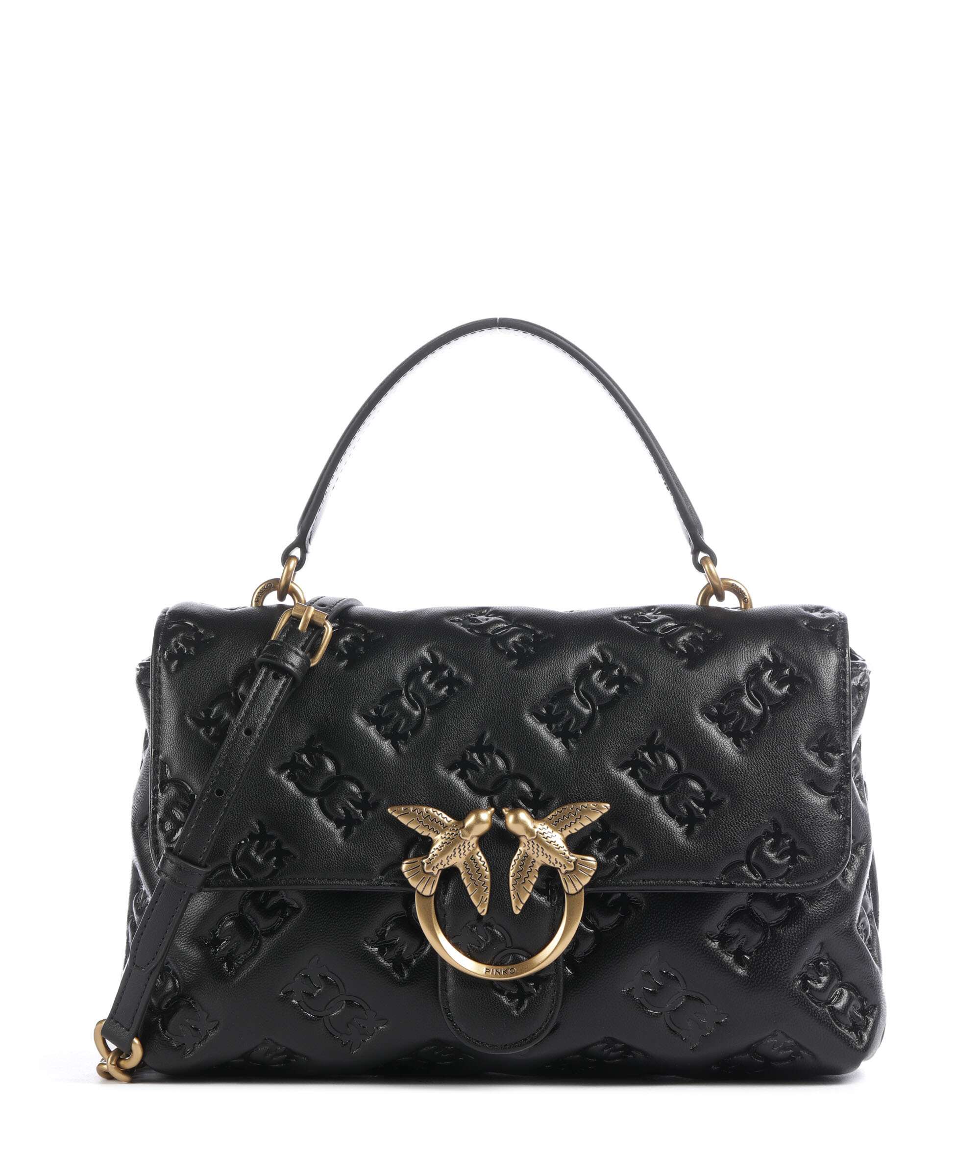 Pinko Love Lady Puff Classic Handbag nero/antique gold