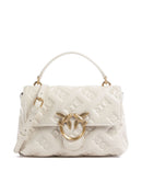 Pinko Love Lady Puff Mini Kabelka bianco seta/antique gold