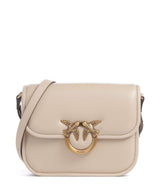 Pinko Love One Mini Kabelka přes rameno beige/grigio fumo/antique gold