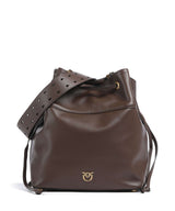 Pinko Secchiello Classic Bucket kabelka marrone castano/antique gold
