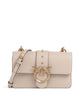 Pinko Love One Mini Kabelka přes rameno beige/grigio fumo/antique gold