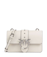 Pinko Love One Mini Kabelka přes rameno bianco seta/old silver
