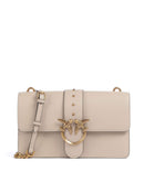 Pinko Love One Classic Kabelka přes rameno beige/grigio fumo/antique gold