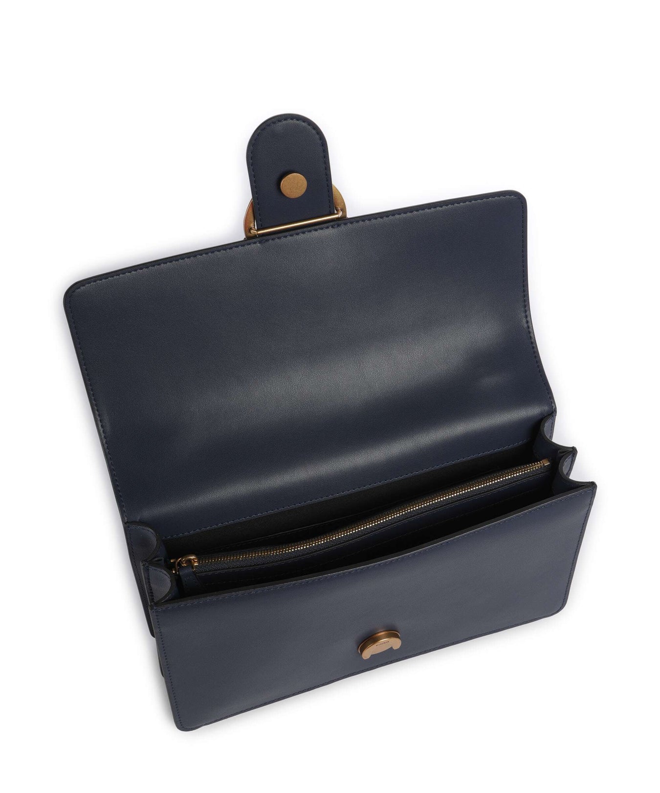 Pinko Love One Classic Crossbody bag blu indaco ombroso/antique gold