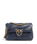 Pinko Love Puff Classic Shoulder bag blu indaco ombroso/antique gold