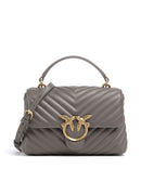Pinko Love Lady Puff Mini Kabelka grigio asfalto/antique gold