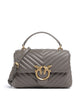 Pinko Love Lady Puff Mini Kabelka grigio asfalto/antique gold
