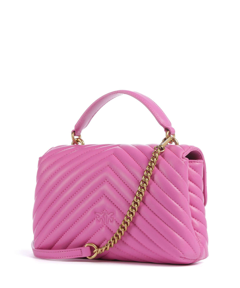 Pinko Love Lady Puff Mini Handbag rosa flogo/antique gold
