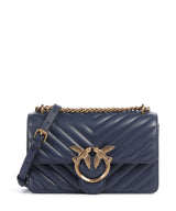 Pinko Love One Mini Taška přes rameno blu indaco ombroso/antique gold