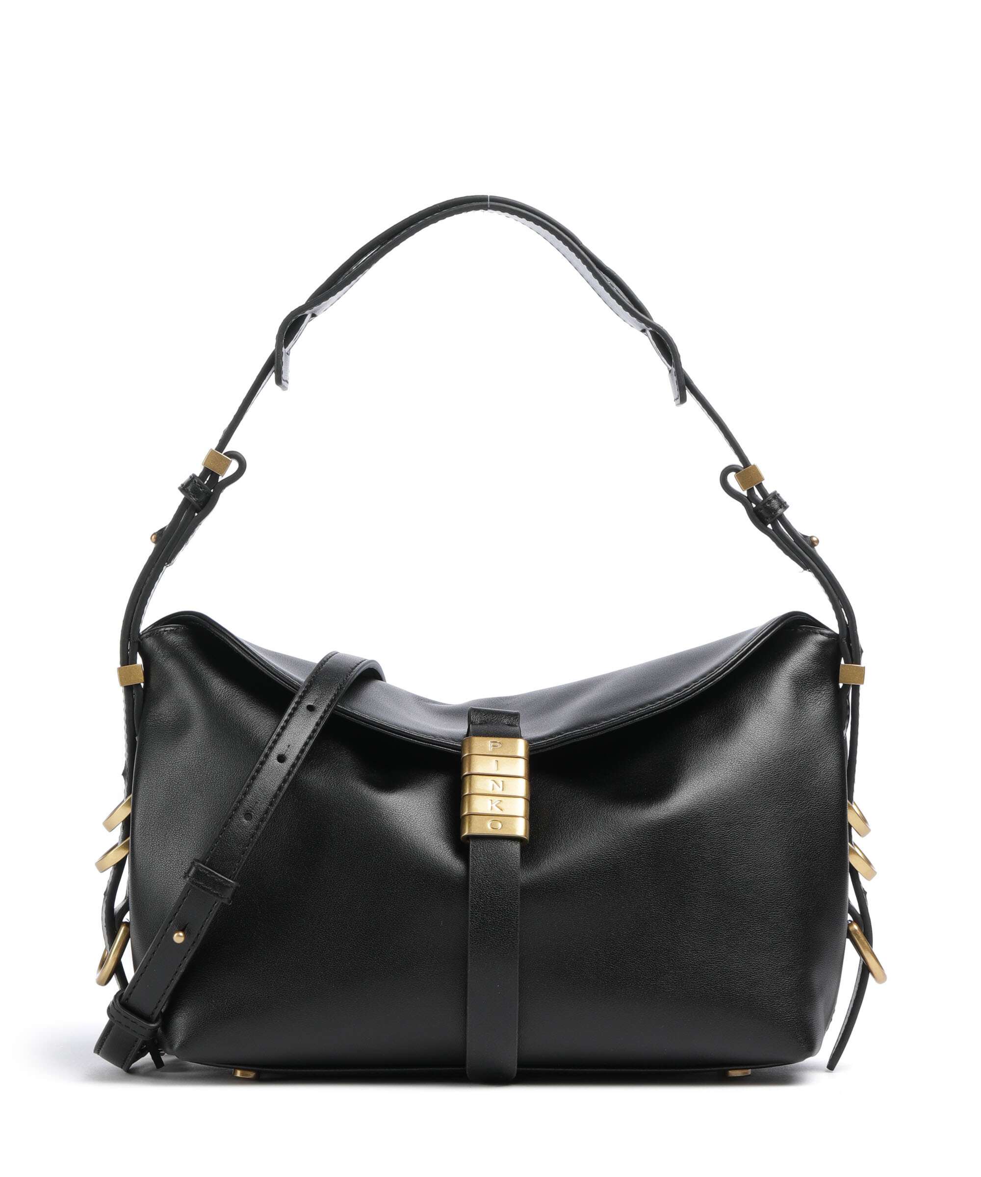 Pinko Saddle Baguette Mini Shoulder bag nero/antique gold