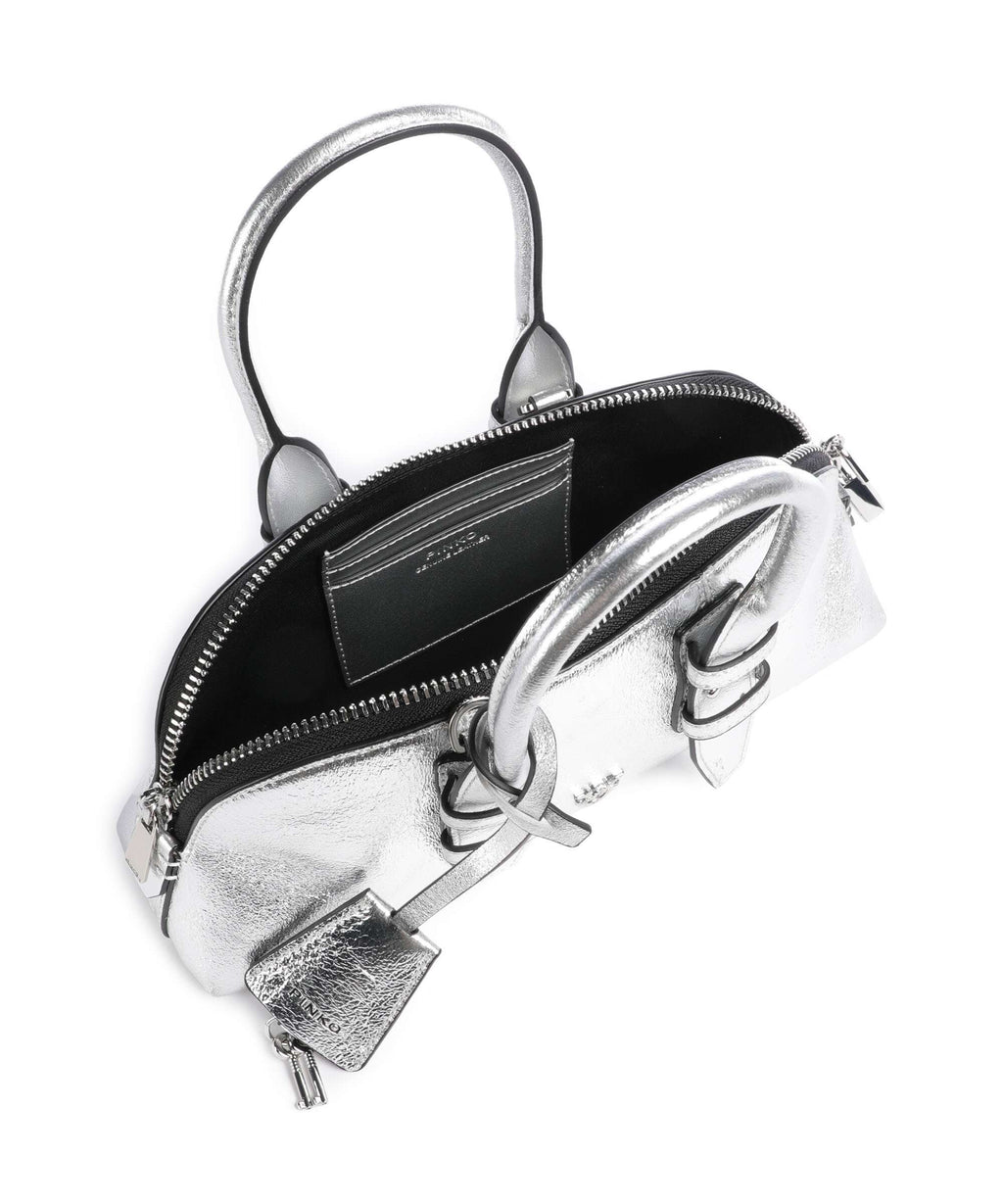 Pinko Bowling Horizontal Handbag argento/nickel lucido