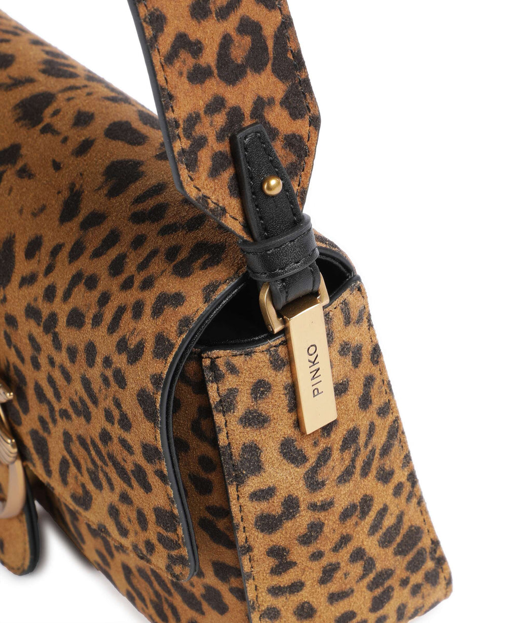 Pinko Love One Mini Slouchy Shoulder bag brown