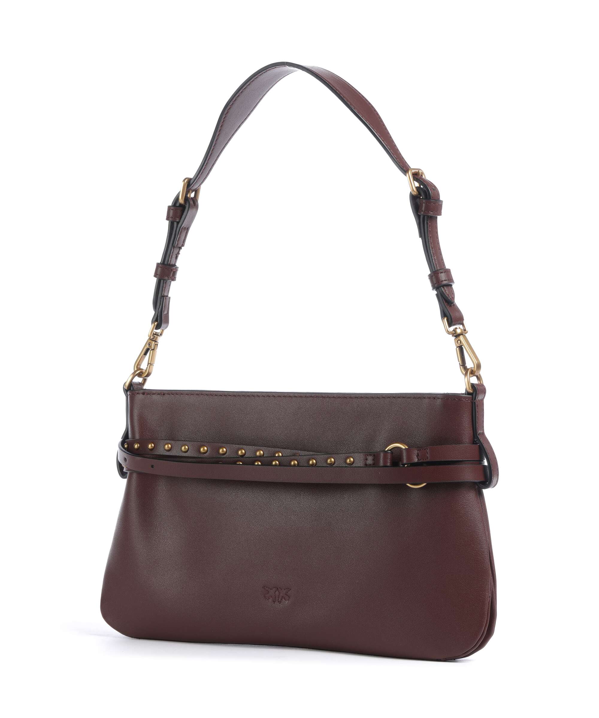 Pinko Belt Mini Shoulder bag burgundy wine/antique gold