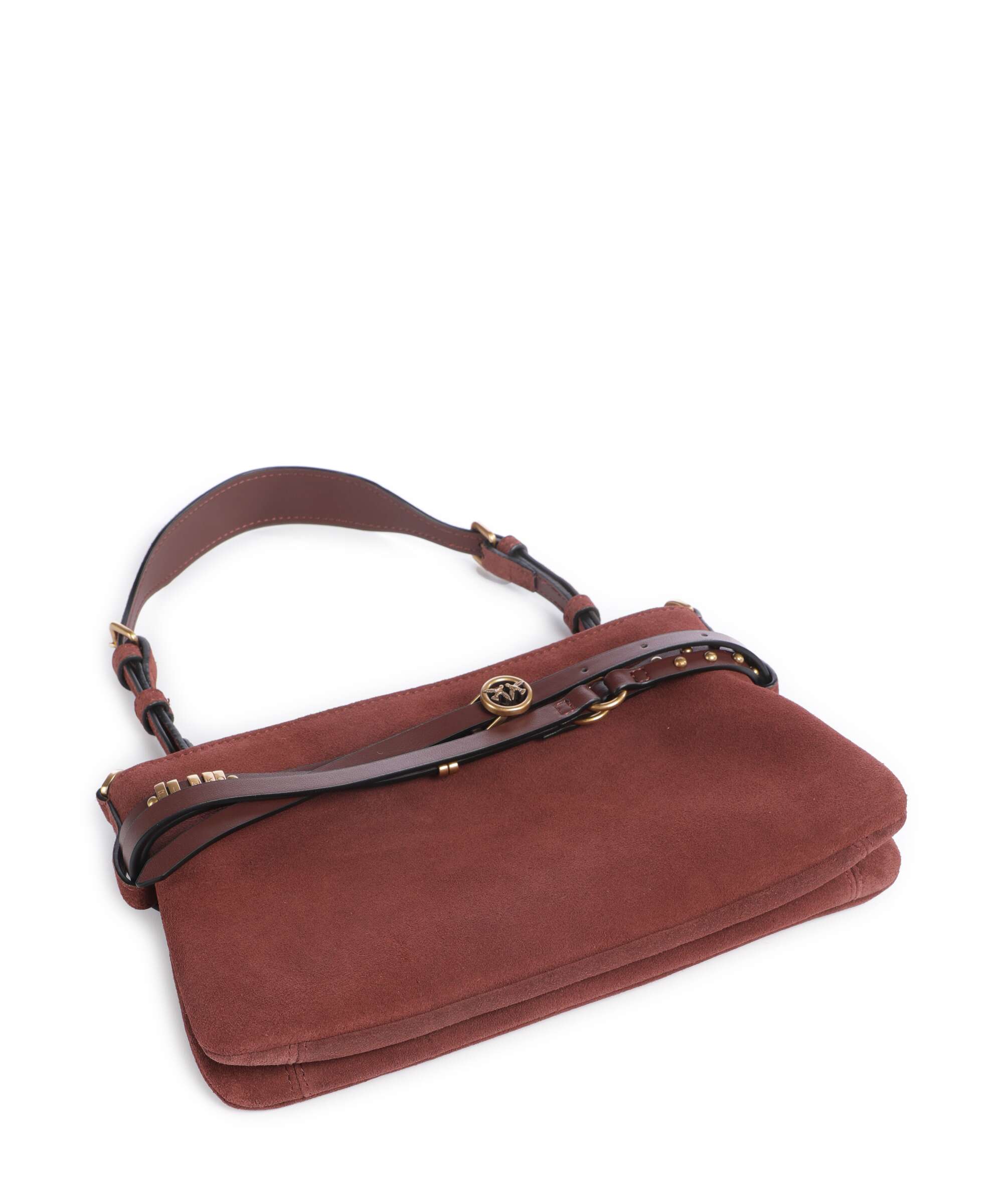 Pinko Belt Mini Shoulder bag burgundy wine/antique gold